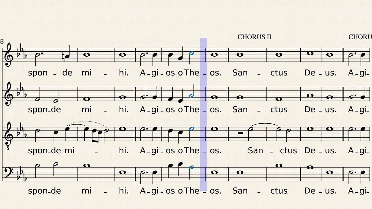 Popule Meus - Tomas Luis de Victoria - SATB - Choral - Tutorial - Soprano