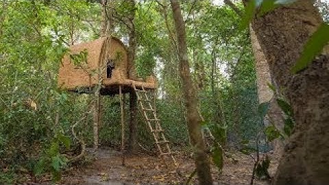 How to Build The Most Incredible Jungle Tree house by Ancient Skills