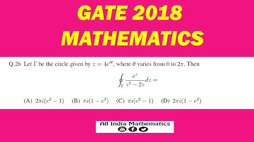 GATE 2018 || Q.26.Residue Theorem
