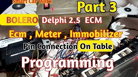 BOLERO 2.5 Delphi ECM Pin Out details| Bolero ecm immobilizer meter wiring pin out details