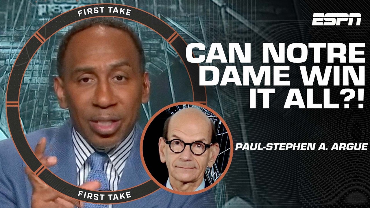 Stephen A. attempts to SWAY Paul Finebaum’s Notre Dame CFP take 👀 | First Take