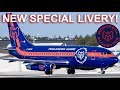 NEW SPECIAL LIVERY! Nolinor "Toujours Game" Boeing 737-200 departing