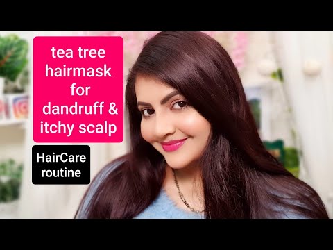 Mamaearth tea tree hairmask for dandruff & itchy scalp review | RARA | anti dandruff smooth hair