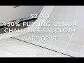 New Furling Headsail for S2 7.3 Sailboat - Challenge Warp Drive Tri-Radial Dacron