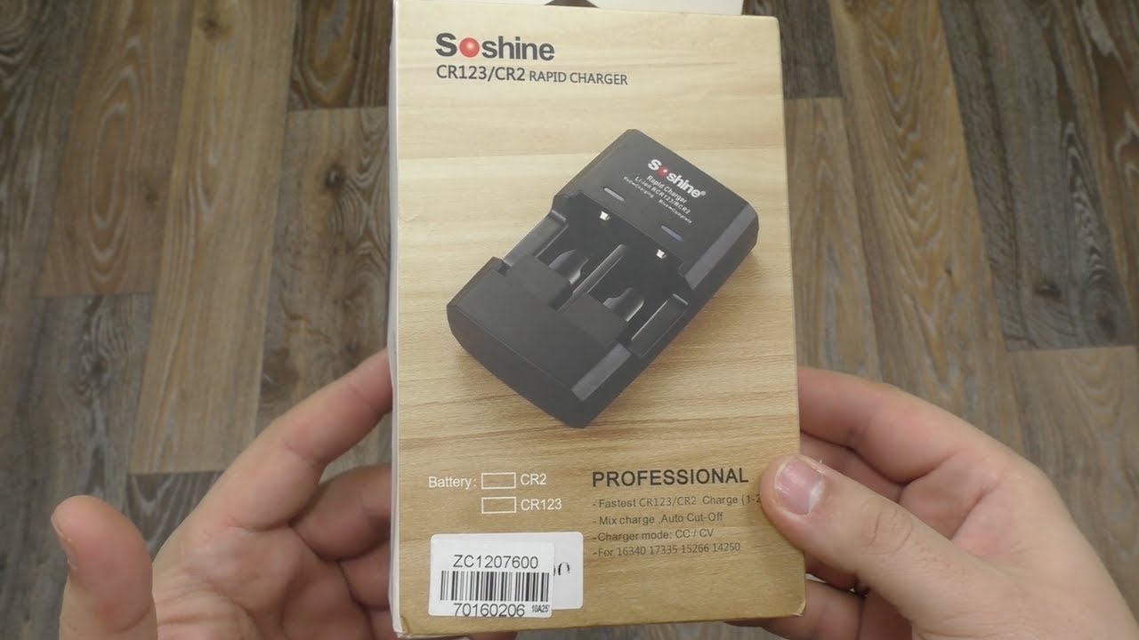 Soshine S5 - умная зарядка на 2 батарейки CR2 / CR123 Посылка из Китая ...