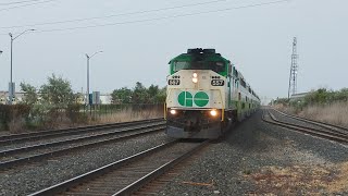 F59PH On a L10 & Wave! GO 557 East Leads GO 3414 Through Etobicoke North GO With 374 Trailing