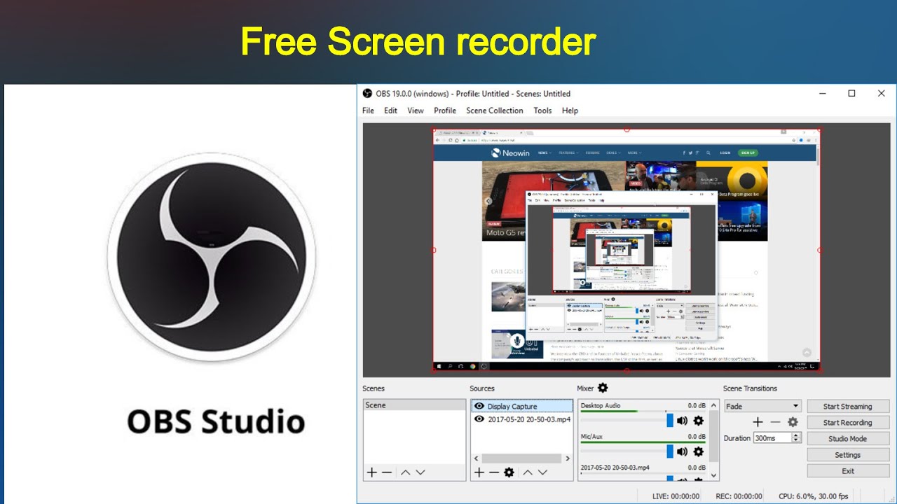 obs tutorial screen recording