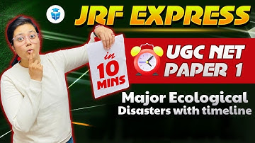 UGC NET Paper 1 Major Ecological Disasters with Timeline by Aditi Mam | Paper 1 in 10 Mins