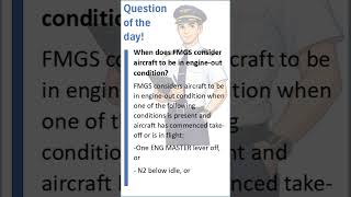 When does FMGS consider aircraft to be in engine out condition? | Question of the day - A320