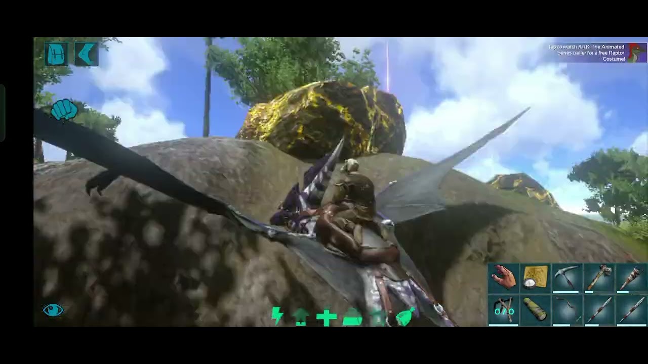 Going to tame an theri in ark mobile but what happend at the end😱😱