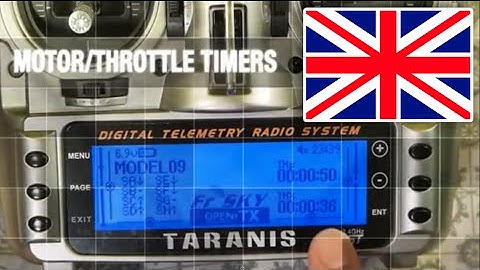 FrSky Taranis / OpenTx Crumbs - Throttle/Motor Timer