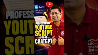 How to write viral professional YouTube script from ChatGPT? #shorts