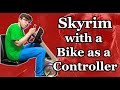 Skyrim, but I Programmed a Bike as a Controller