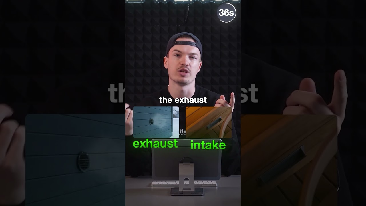 Sauna ventilation in 60 seconds! 🧖‍♂️💨