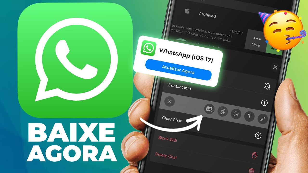 OFICIAL 🙌 WHATSAPP do iPhone ATUALIZOU! Finalmente CHEGOU o RECURSO que ...
