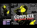 How to make a manga edit tutorial on capcut  capcut tutorial