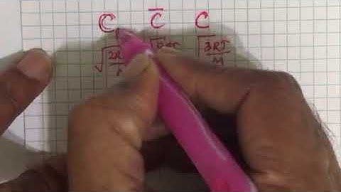 RMS,Average and most probable velocities