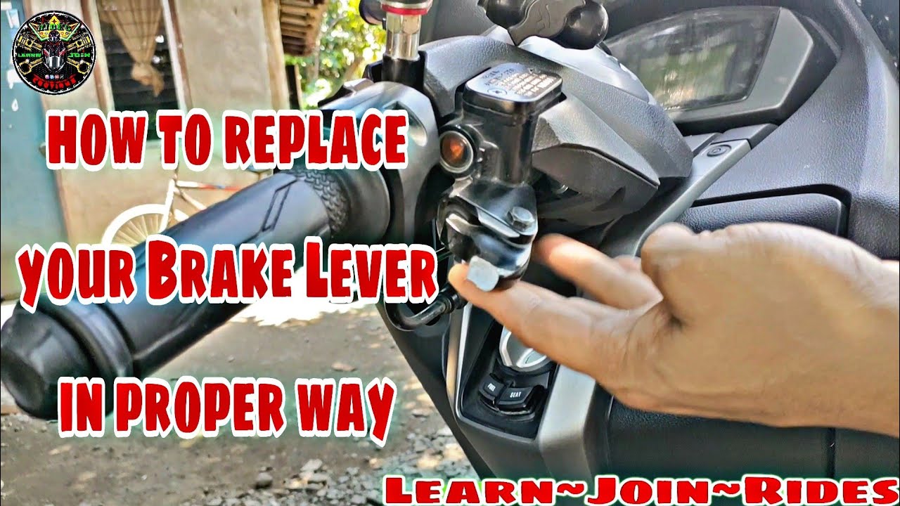 Proper PROCEDURE to replace your Brake Lever - YouTube
