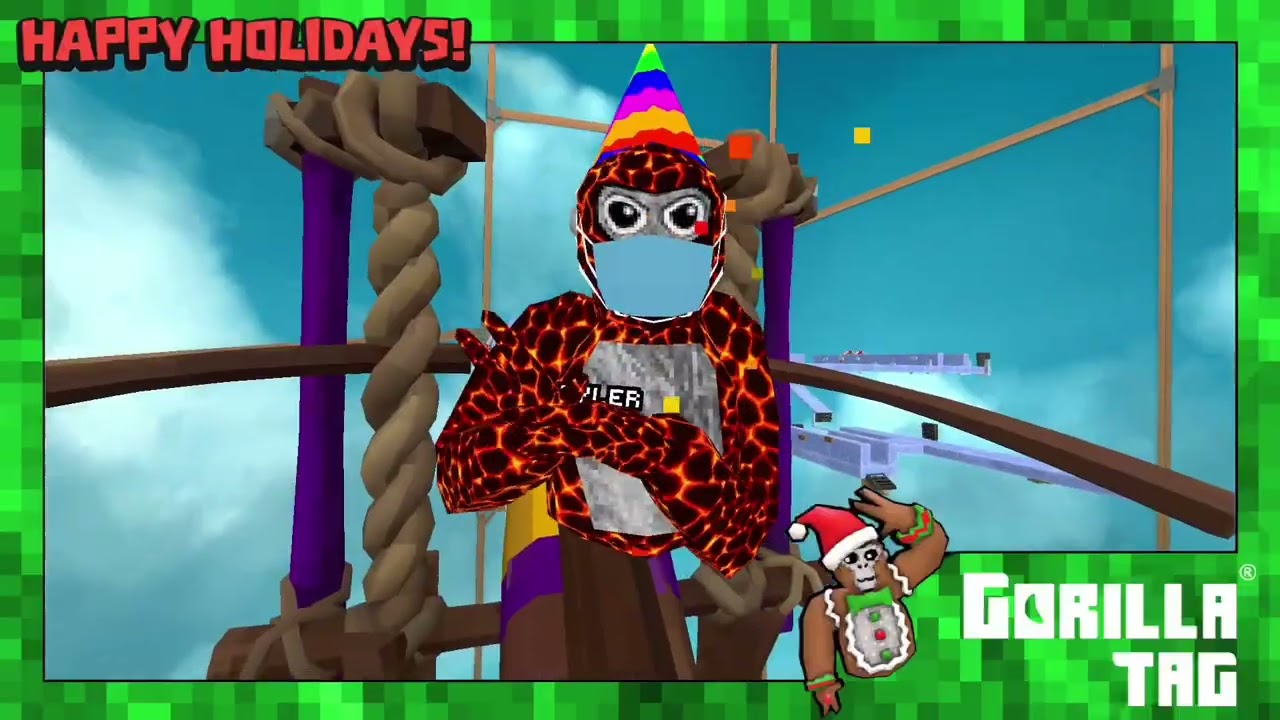 Me on gorilla tag playing I’m monkey blocks and share my blocks.