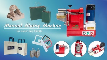 Manual Gluing Machine for paper bag | Edge Gluing Machine #glue