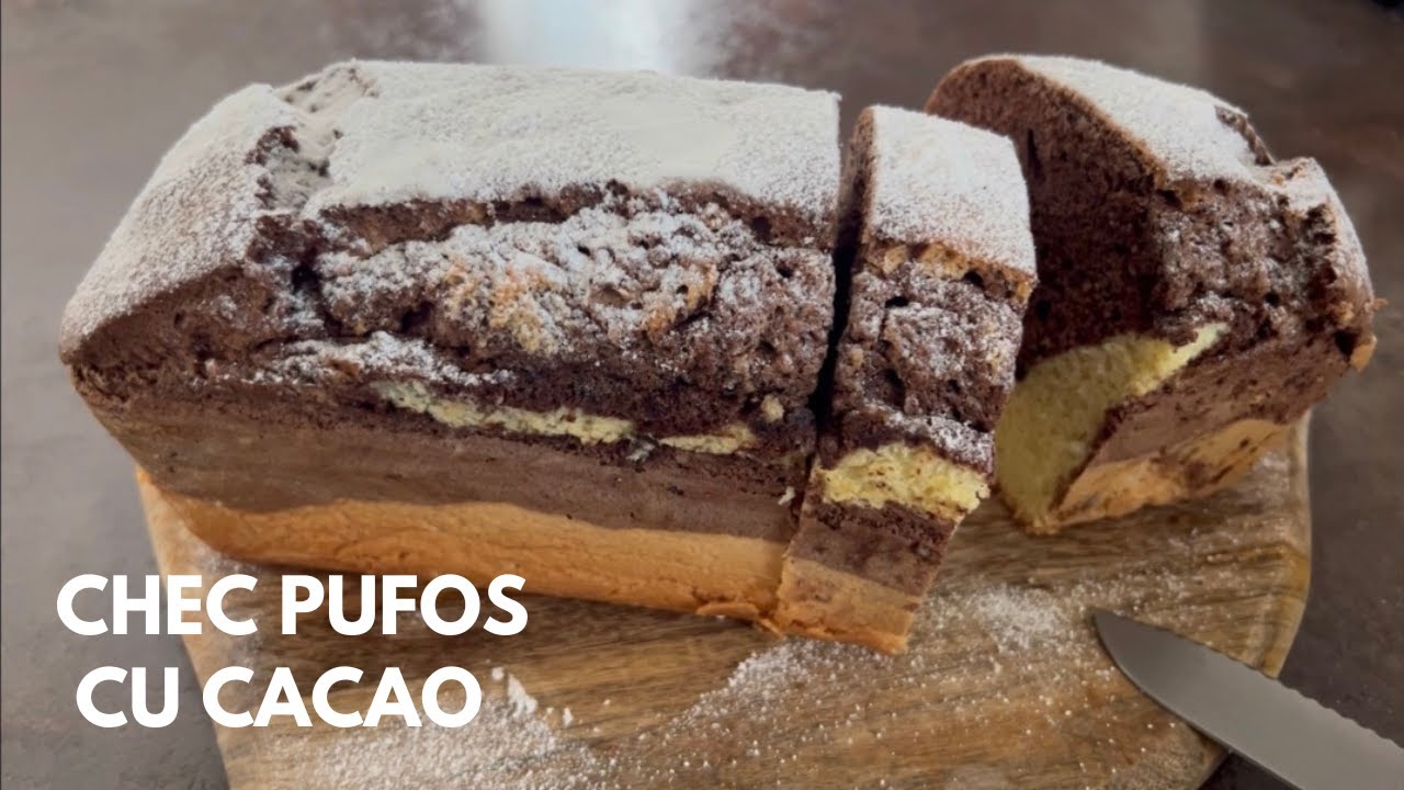 Câte ouă, atâtea linguri de zahăr și tot atâtea de făină. Chec pufos cu cacao