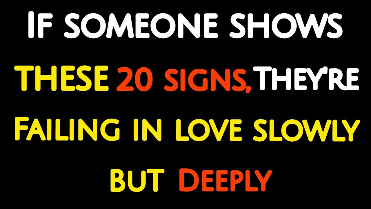 If Someone Shows These 10 Psychology Signs, They're Failing In Love Slowly But Deeply ! 