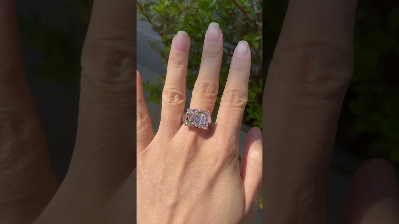 10CT Lab diamond engagement ring 