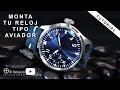 DIY Como montar tu reloj personalizado estilo flieger o aviador.  Movimiento Seagull ST3600