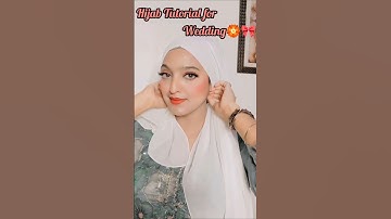 Wedding Hijab Tutorial🌷🎀 #hijabtutorial #weddingseason #explore #ytshorts #hijabyoutubeshorts #sorts
