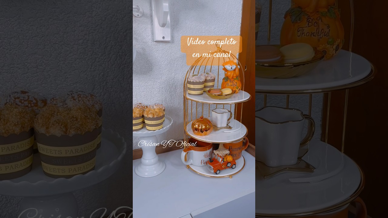 🍁🍂 Decoración del Área del Café para Otoño usando 