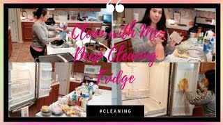 Clean with Me Time Lapse // Deep Cleaning my Refrigerator
