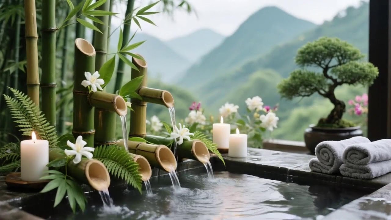 Soothing Relaxing Music 🌻 Peace of Mind, Anxiety Relief, Calm Water for 24 Hour Sleep Relax 8