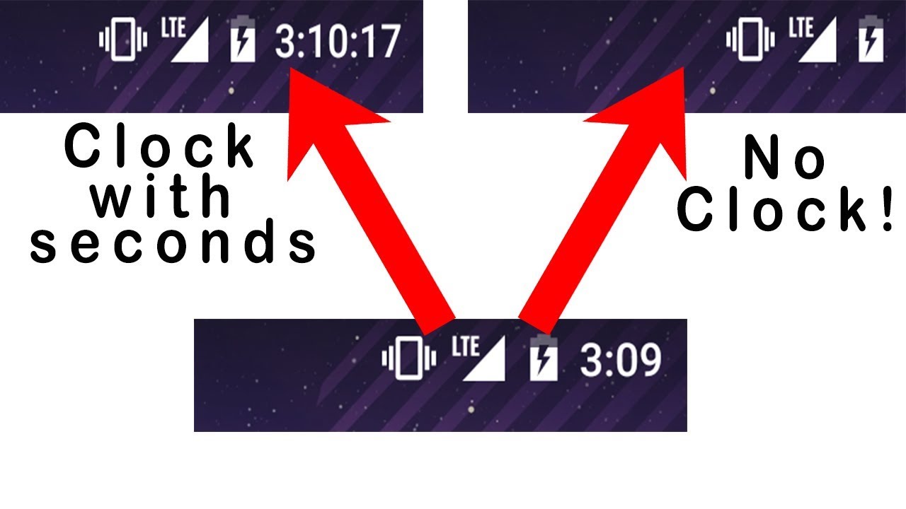 How To Hide Clock Display Seconds In Clock In Android Status Bar