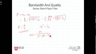 L14 4 5Rig Bandwidth and Quality of Series Band Pass filter