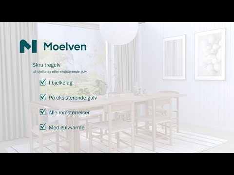 Skru tregulv: se hvordan du skrur heltregulv på bjelkelag eller eksisterende gulv. - video from Moelven