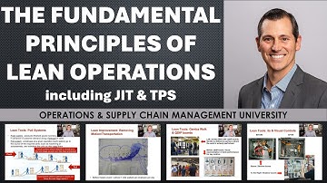 Lean Operations overview: JIT, TPS, 5s, Pull Systems, Kanban, Kaizen, and the elimination of waste!