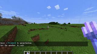 Minecraft Episode 1. fly fast with trident      riptide 1000