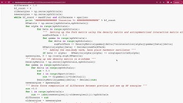Many-body lecture on Hartree-Fock stability and Hartree-Fock code, Oct 21, 2022