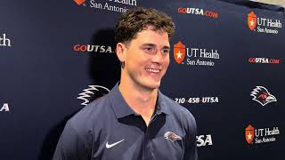 UTSA TE Patrick Overmyer Post Practice Interview 8.21.25