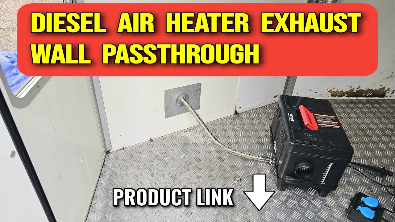 Diesel Air Heater Exhaust Wall Pass Through Hole DIY // Product Link