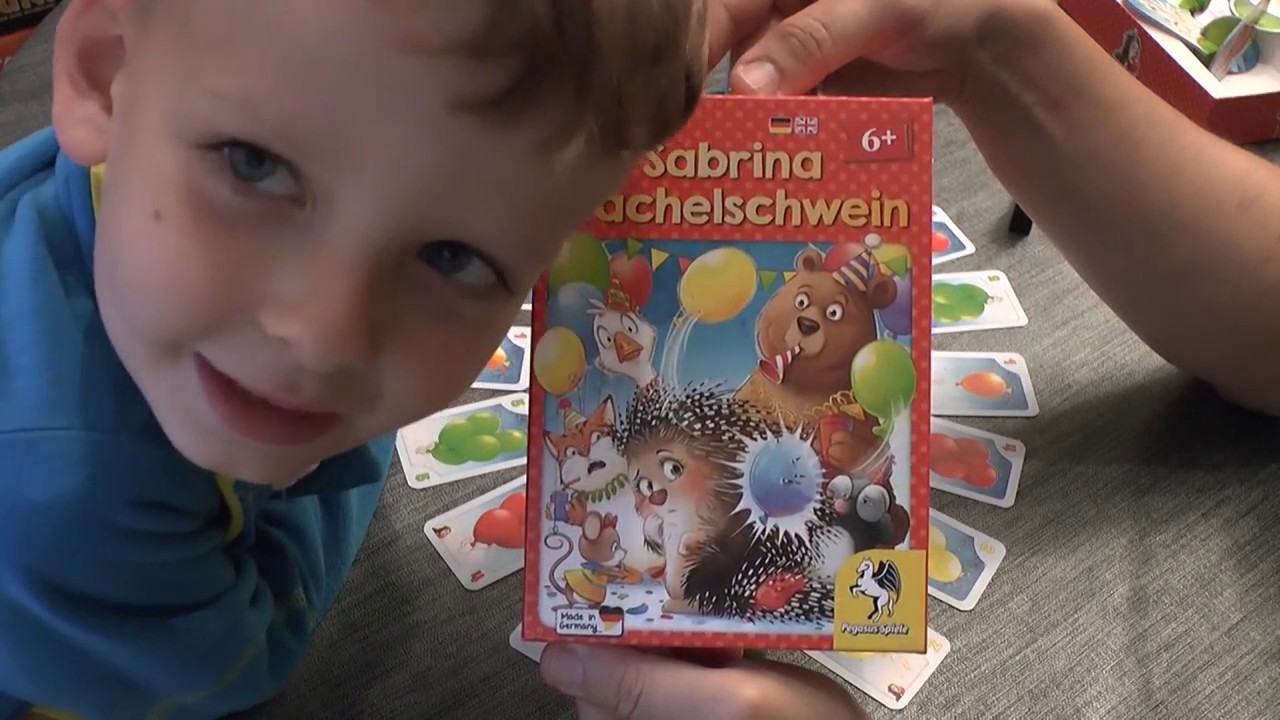 Pegasus Spiele Sabrina Porcospino – Gioco Da Tavolo Per Bambini, Carte E Palloncini, Divertimento Per Tutta La Famiglia