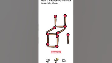 Brain out level 28 move 2 matchsticks to create an upright chair  #shortsvideo #brainoutgaming