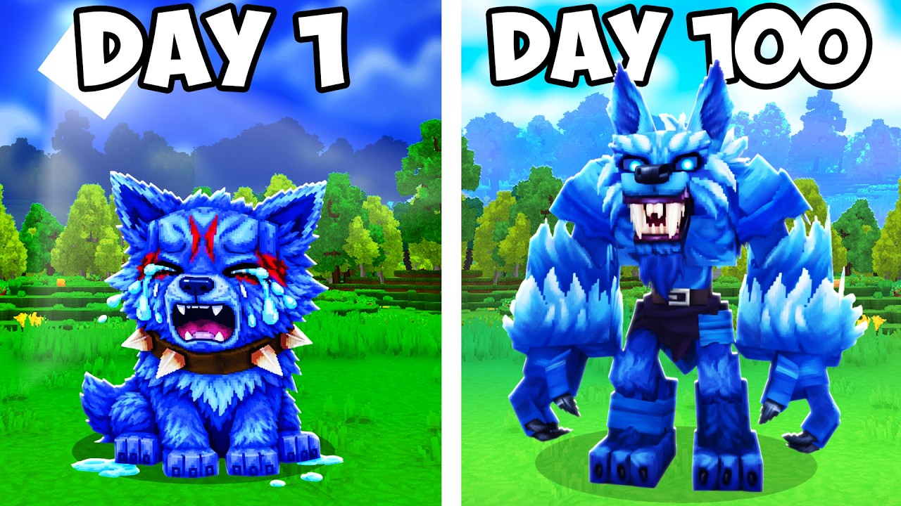 Spending 100 days as WOLVES in HYTALE