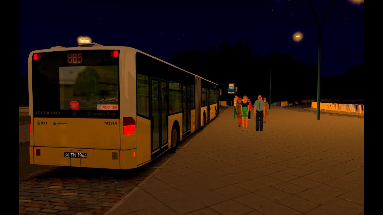 OMSİ 2 // CİTARO G METROBÜS İLE GECE 865 HATTI // FIKCYJNY SZCZECIN 2.51