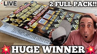 💥HUGE WINNER💥 2 FULL PACK! - NEW $20 Goldrush Legacy | Scratch Life VS Florida Lottery