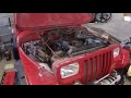 ‘95 YJ Jeep Wrangler tune up and oil change