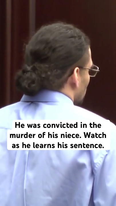 The moment this convicted murderer learns his sentence