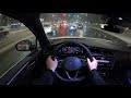 2021 VW Tiguan R-Line 150HP - Night POV Test Drive (Winter Time)