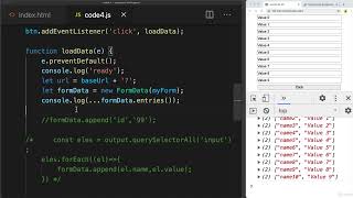 AJAX Dynamic Web Pages 0506 - add Form Submission with JavaScript - fetch JSON data
