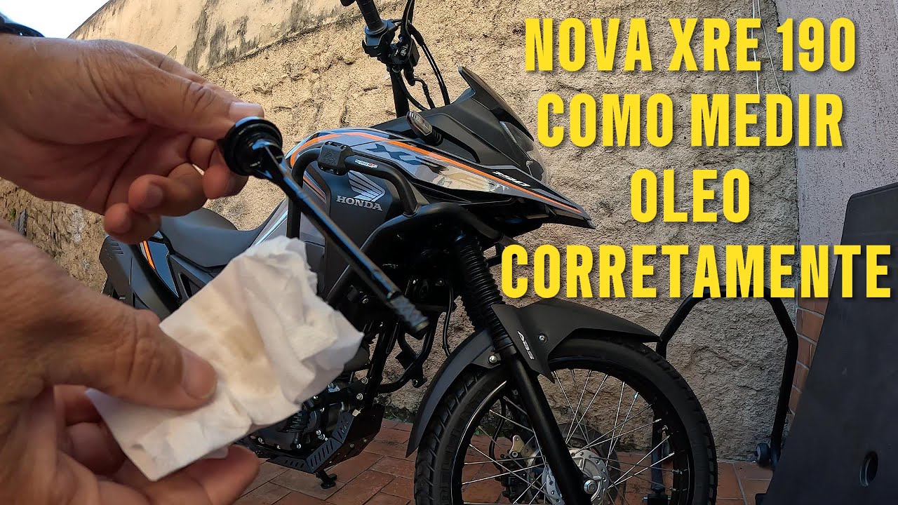 JEITO FÁCIL E PRÁTICO PARA CONFERIR O NIVEL DE OLEO DA SUA MOTO NOVA ...